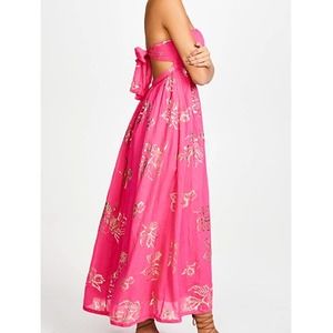 NWT Free People Baja Babe strapless tie back dress